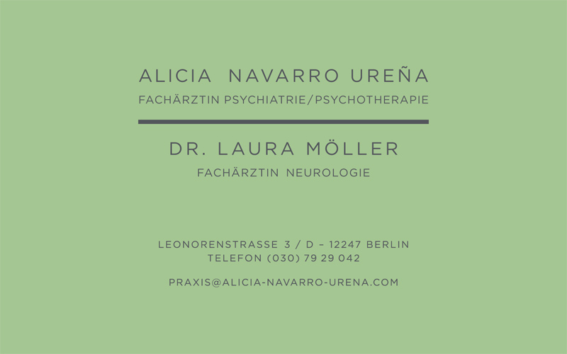 Alicia Navarro Urena, Fachärztin Psychatrie/Psychotherapie | Dr. Laura Möller, Fachärztin Neurologie